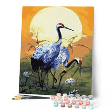 Load image into Gallery viewer, paint by numbers | Crowned cranes | animals birds cranes easy | FiguredArt