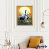 paint by numbers | Crowned cranes | animals birds cranes easy | FiguredArt
