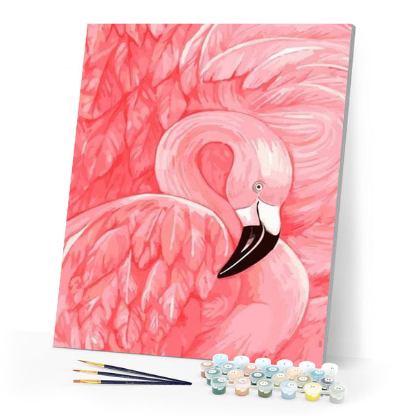 paint by numbers | Flamingo | animals birds easy flamingos | FiguredArt