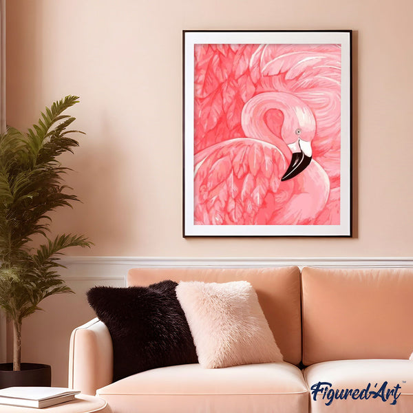 paint by numbers | Flamingo | animals birds easy flamingos | FiguredArt
