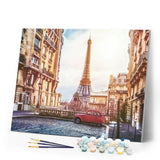 paint by numbers | Old French Car in Paris | advanced cities | FiguredArt