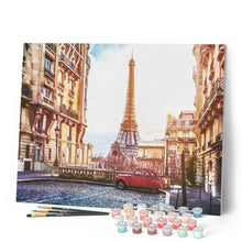Load image into Gallery viewer, paint by numbers | Old French Car in Paris | advanced cities | FiguredArt
