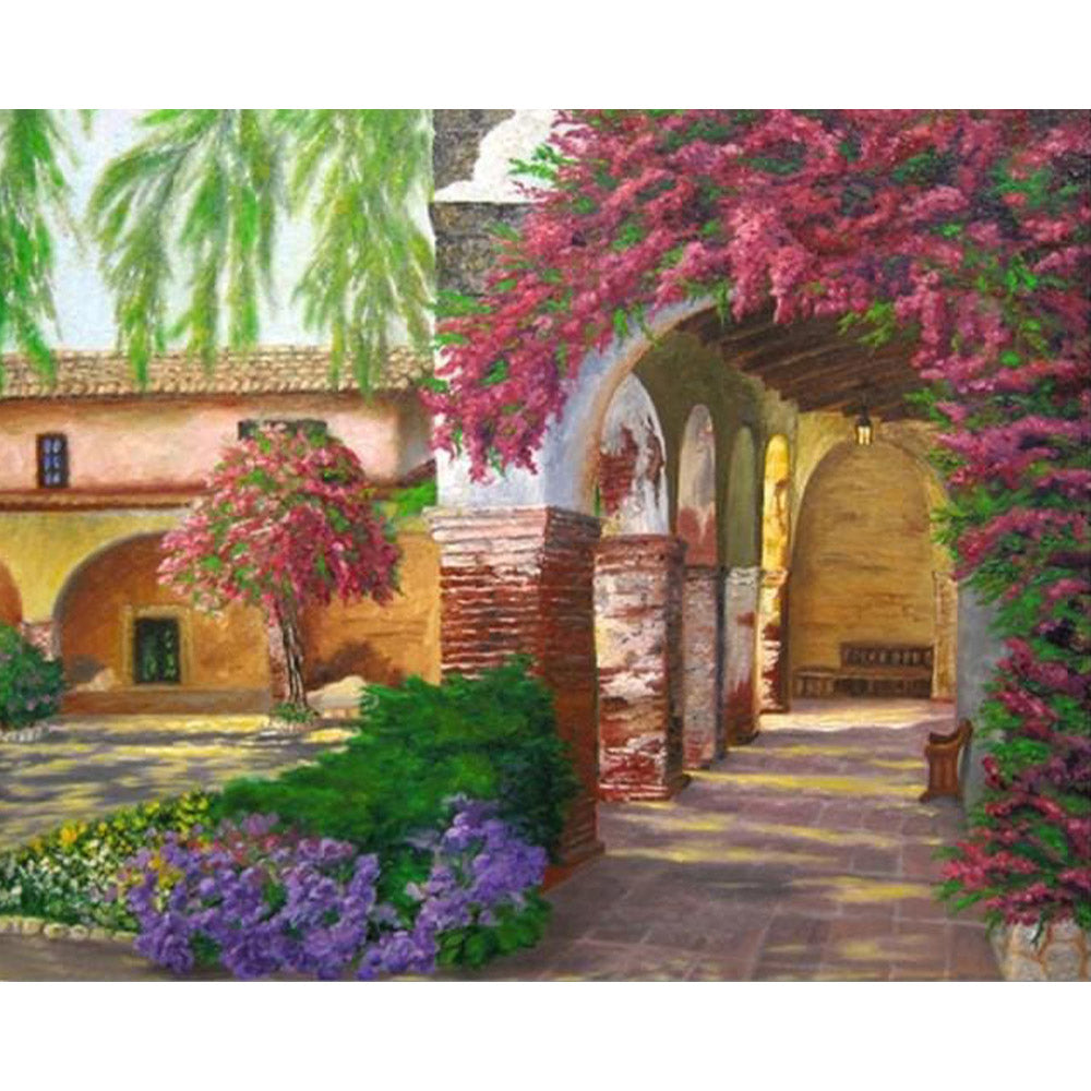paint by numbers | Romantic garden | advanced landscapes | FiguredArt