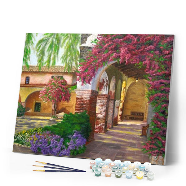 paint by numbers | Romantic garden | advanced landscapes | FiguredArt