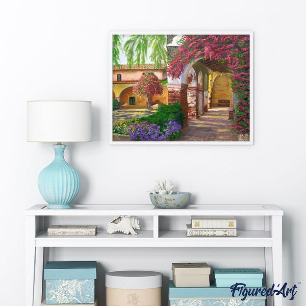 paint by numbers | Romantic garden | advanced landscapes | FiguredArt