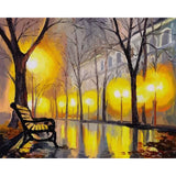 paint by numbers | Street in Winter | cities easy | FiguredArt