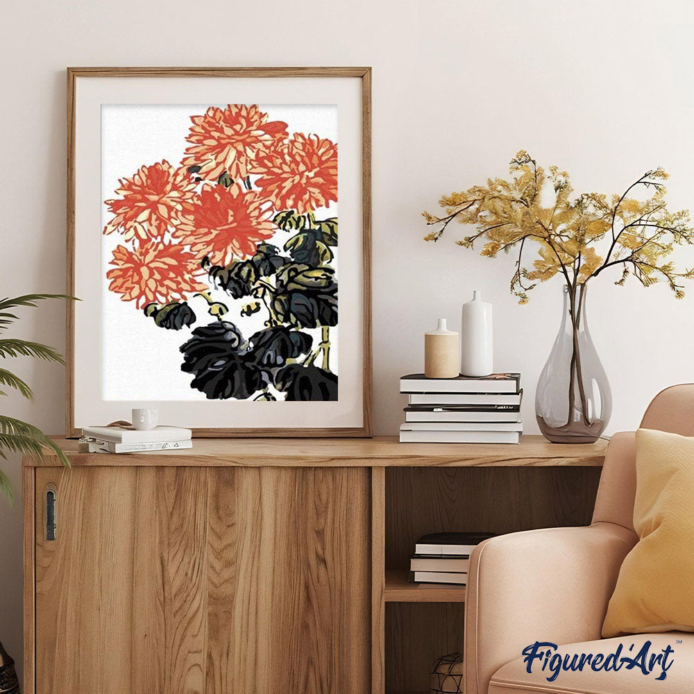 paint by numbers | Abstract Flowers | easy flowers | FiguredArt