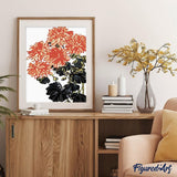 paint by numbers | Abstract Flowers | easy flowers | FiguredArt