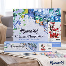 Load image into Gallery viewer, paint by numbers | Bird on a Branch | easy flowers | FiguredArt