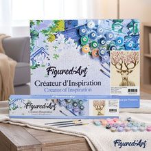 Load image into Gallery viewer, paint by numbers | Deer with Flower wood | animals deer easy flowers | FiguredArt
