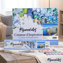 Load image into Gallery viewer, paint by numbers | Coastal House | easy landscapes ships and boats | FiguredArt