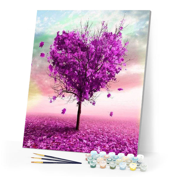 paint by numbers | Tree Heart | advanced flowers trees | FiguredArt