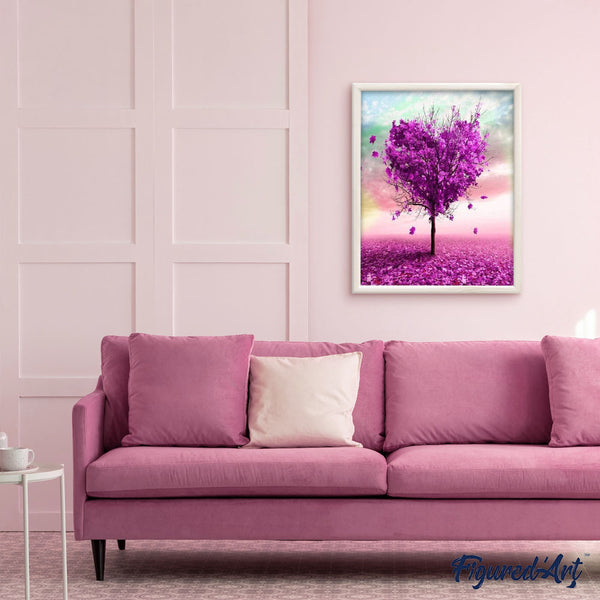paint by numbers | Tree Heart | advanced flowers trees | FiguredArt