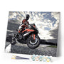paint by numbers | Riding a motorcycle | cars and motos intermediate | FiguredArt