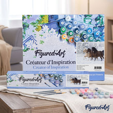 Load image into Gallery viewer, paint by numbers | Horses in the Winter snow | advanced animals horses | FiguredArt