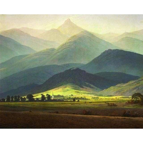 paint by numbers | Giant Mountains | advanced landscapes mountains | FiguredArt