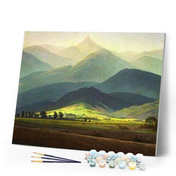 paint by numbers | Giant Mountains | advanced landscapes mountains | FiguredArt