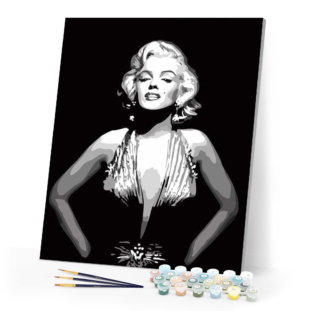 paint by numbers | Marilyn Monroe | easy portrait | FiguredArt