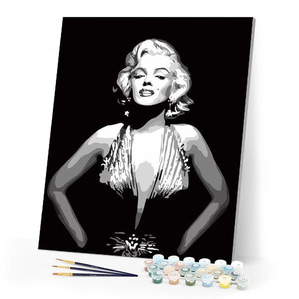 paint by numbers | Marilyn Monroe | easy portrait | FiguredArt