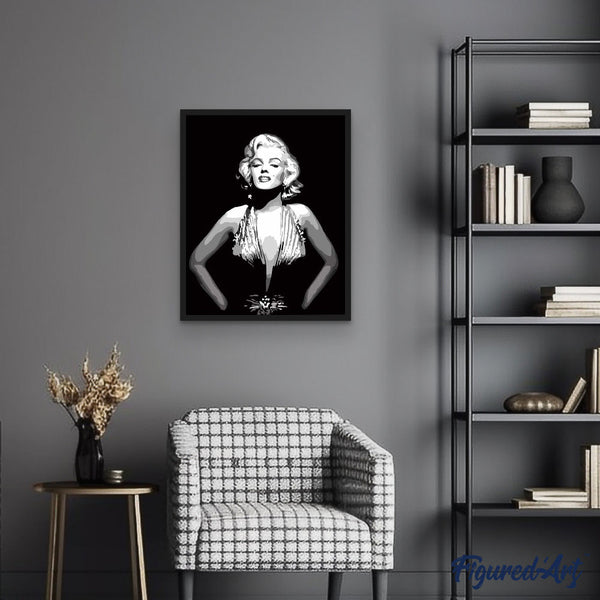 paint by numbers | Marilyn Monroe | easy portrait | FiguredArt