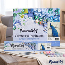 Load image into Gallery viewer, paint by numbers | Pretty Peacock | animals easy peacocks | FiguredArt