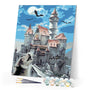 paint by numbers | Castle and Wolf | animals easy landscapes wolves | FiguredArt