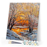 paint by numbers | Fresh Air in Winter Forest | advanced landscapes | FiguredArt