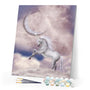 paint by numbers | Unicorn and Moon in the Sky | animals intermediate unicorns | FiguredArt