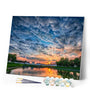 paint by numbers | Sunset on the Lake | advanced landscapes | FiguredArt