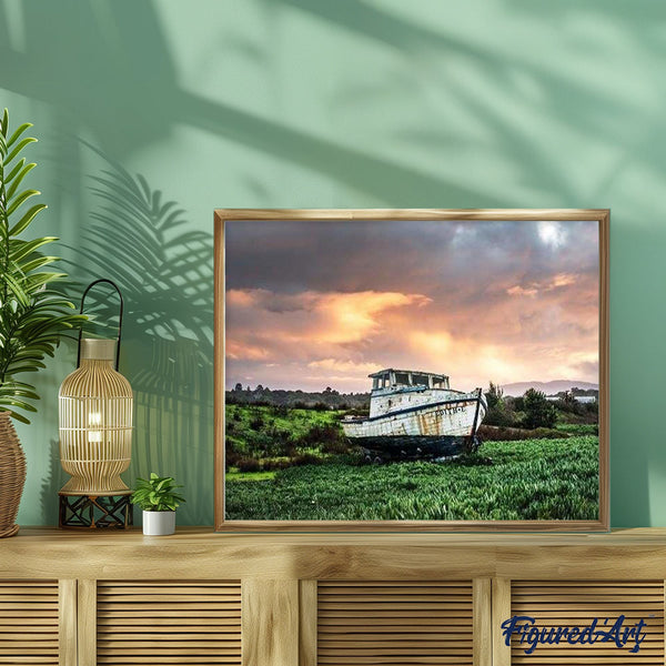 paint by numbers | Old boat | advanced ships and boats | FiguredArt