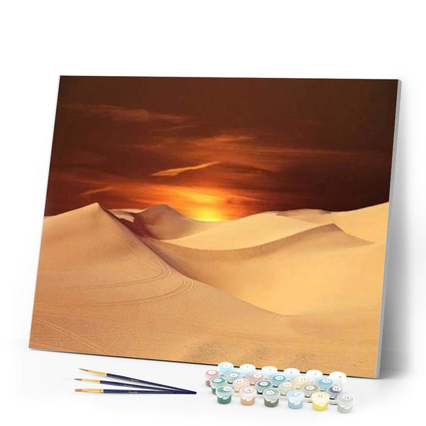 paint by numbers | Twilight in the Desert | easy landscapes | FiguredArt