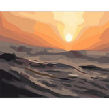 paint by numbers | Desert Sunset | intermediate landscapes | FiguredArt