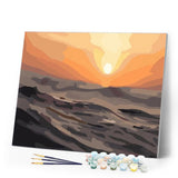 paint by numbers | Desert Sunset | intermediate landscapes | FiguredArt