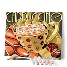 Load image into Gallery viewer, paint by numbers | Cappuccino | easy kitchen | FiguredArt