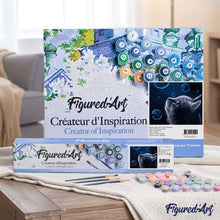 Load image into Gallery viewer, paint by numbers | Blue Cat and Bubbles | animals cats easy | FiguredArt