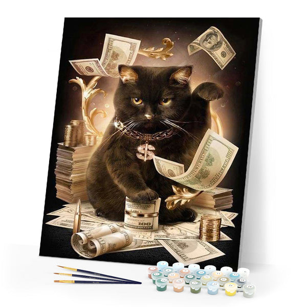 paint by numbers | Cat Businessman | advanced animals cats | FiguredArt