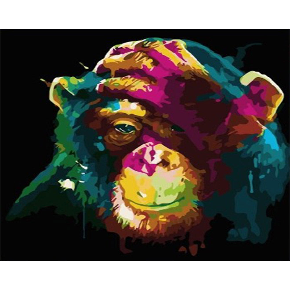 paint by numbers | Multicolor Monkey | animals intermediate monkeys | FiguredArt