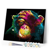 paint by numbers | Multicolor Monkey | animals intermediate monkeys | FiguredArt