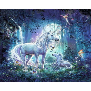 paint by numbers | Unicorn Family | advanced animals unicorns | FiguredArt