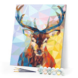 paint by numbers | Modern Reindeer | animals deer easy | FiguredArt