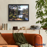 paint by numbers | Near the River | advanced landscapes trees | FiguredArt