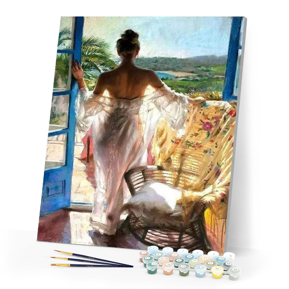Paint by numbers - Sexy women near the Window – Figured'Art