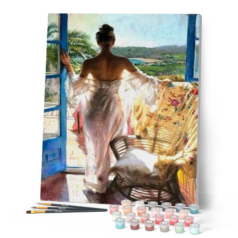 Paint by numbers - Sexy women near the Window – Figured'Art