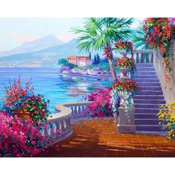 paint by numbers | European seaside landscape | intermediate landscapes | FiguredArt
