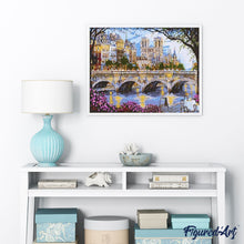 Load image into Gallery viewer, paint by numbers | Notre Dame de Paris and the Seine | cities intermediate | FiguredArt