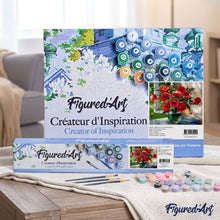 Load image into Gallery viewer, paint by numbers | Bouquet of Red Flowers | easy flowers | FiguredArt