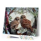 paint by numbers | Two Owls | advanced animals owls | FiguredArt