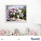 paint by numbers | Purple vase | advanced flowers | FiguredArt