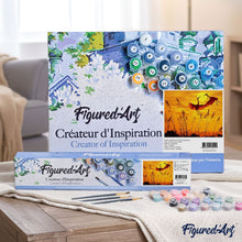 Load image into Gallery viewer, paint by numbers | Sunset Crane | animals birds cranes easy landscapes | FiguredArt