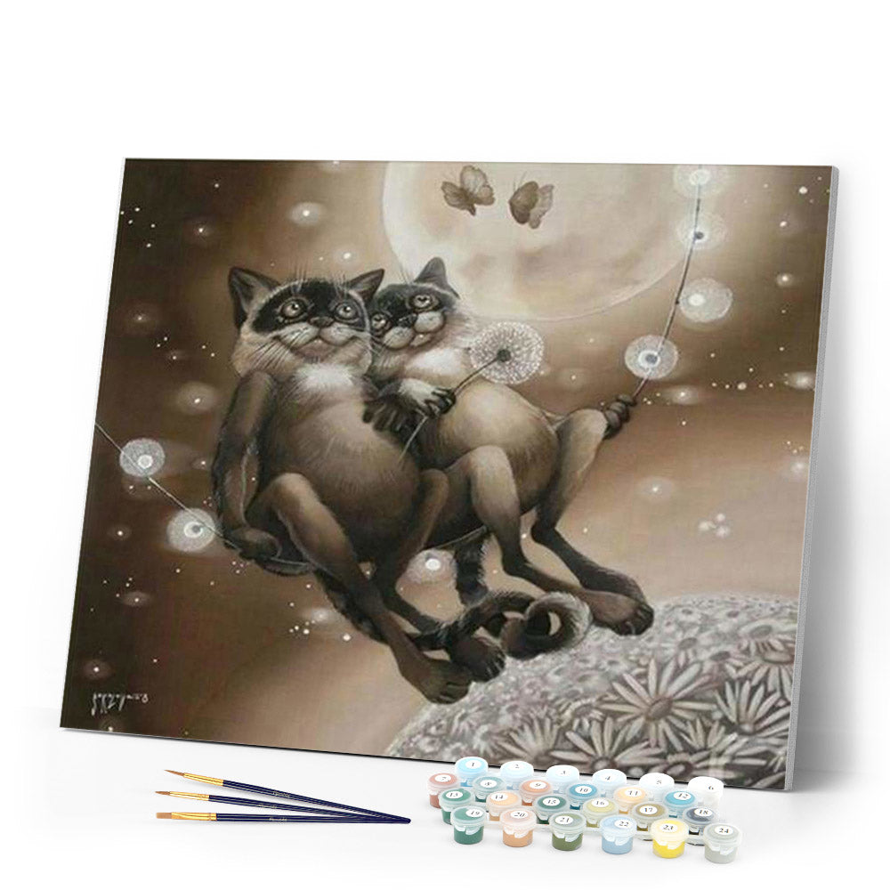 paint by numbers | Dreaming Cats | animals cats intermediate | FiguredArt